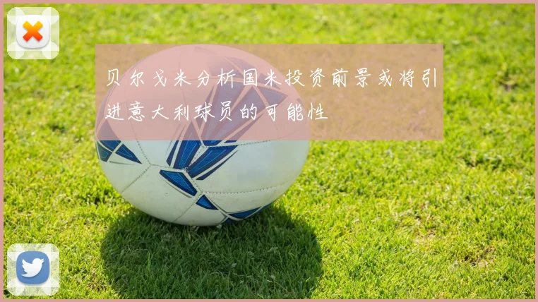 贝尔戈米分析国米投资前景或将引进意大利球员的可能性